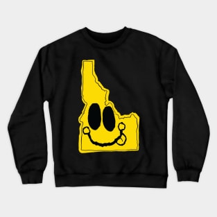 Idaho Happy Face with tongue sticking out Crewneck Sweatshirt